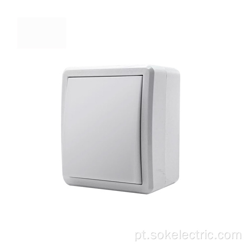 Quadro elétrico de parede em grupo 1 novo design com interruptores elétricos brancos de luz intermediária